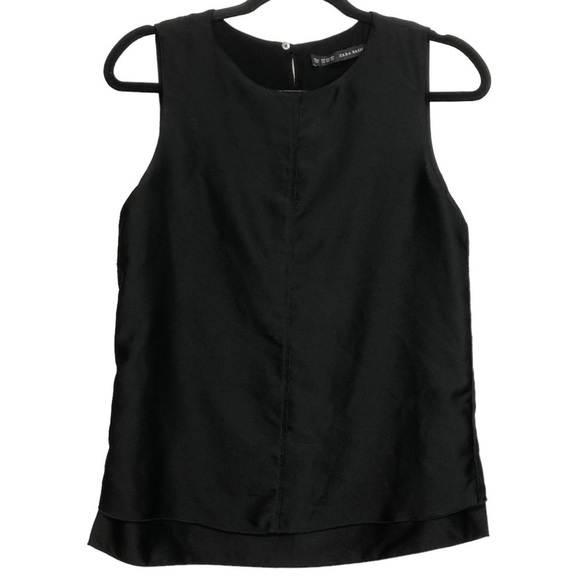 ZARA Sleeveless Double Layer Satin Blouse, size XS - Picture 1 of 9
